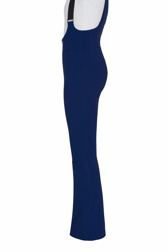 FERA Belle women’s black stretch insulated ski pants with slim mid/high-rise fit and articulated knees.