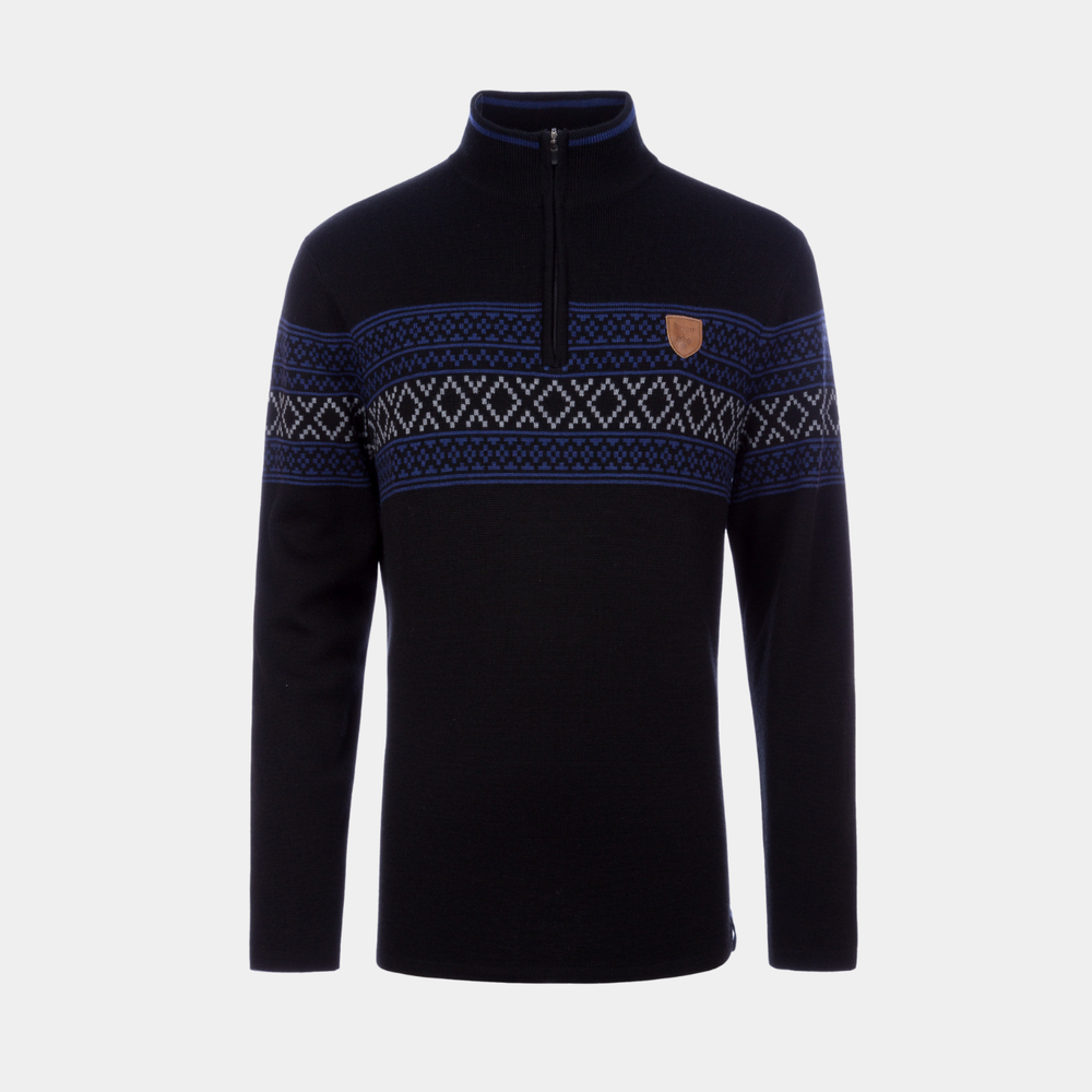 001B-BLACK/PRUSSIAN BLUE/HEATHER GREY