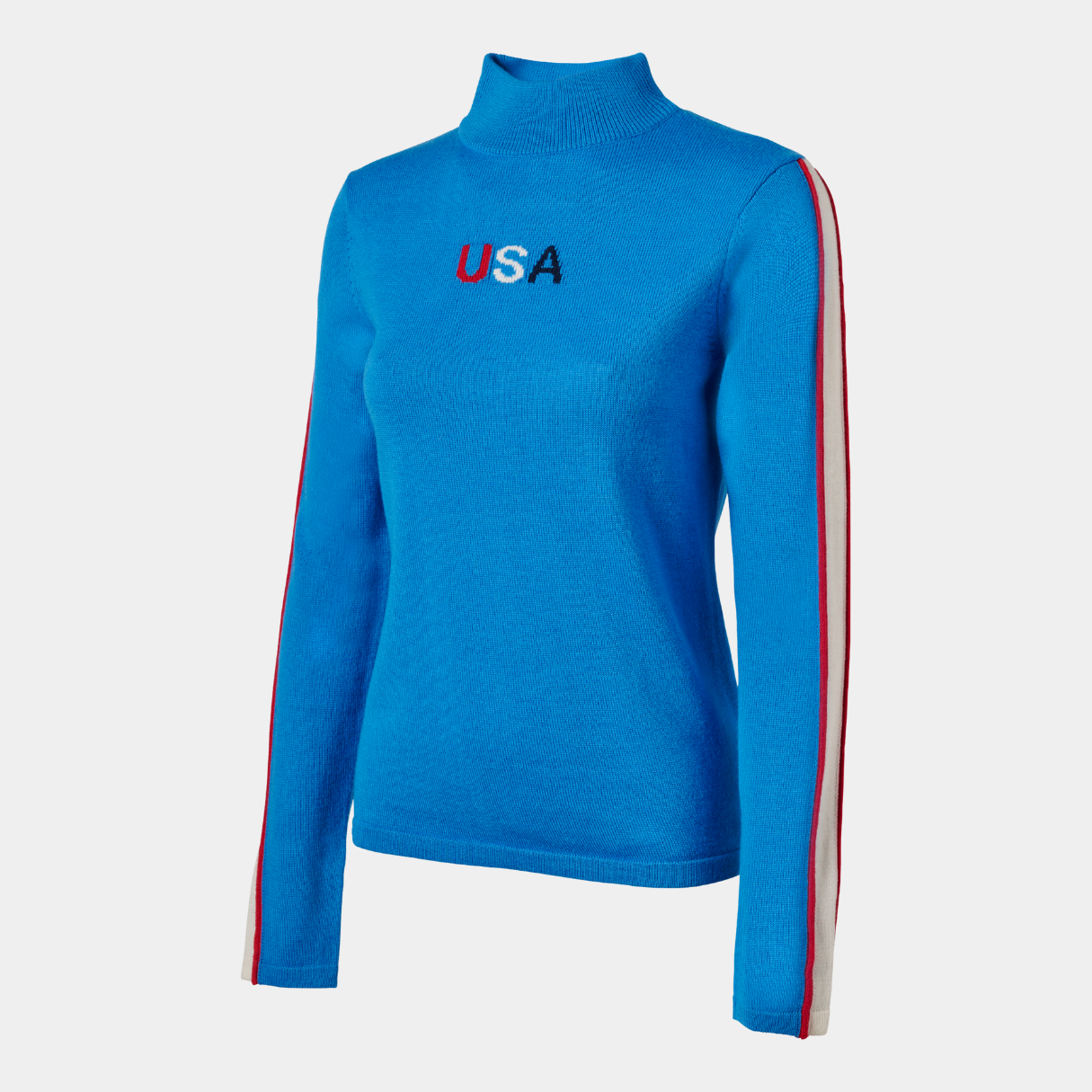 Women's Merino Mock Neck Sweater - USA Jersey Knit by Meister Women's Merino Mock Neck Sweater - USA Jersey Knit by Meister